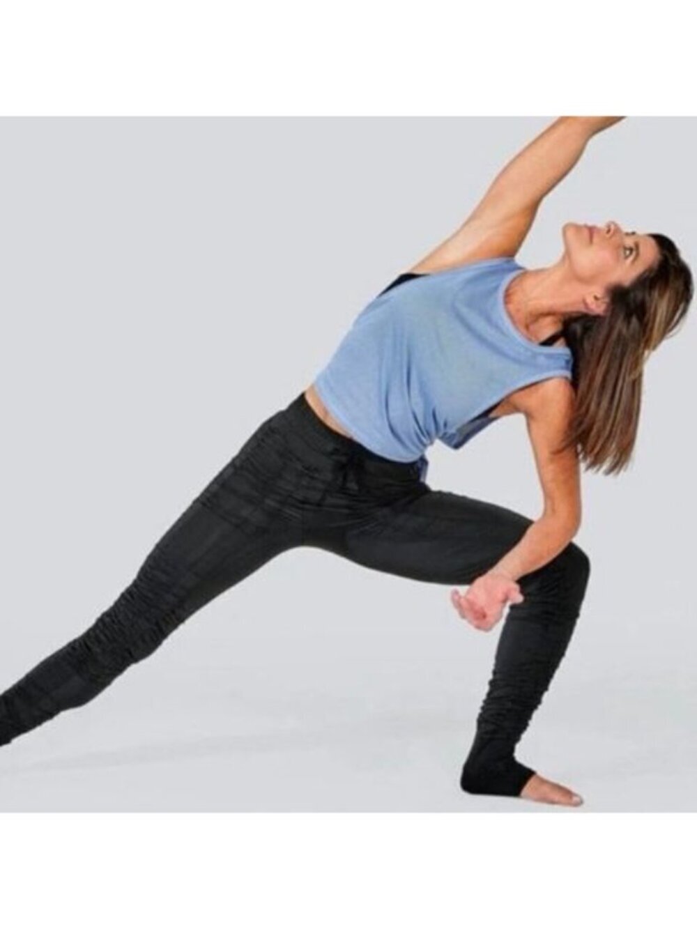 Agogie +20 Resistance Workout Leggings Black Women’s Petite Medium Ruched